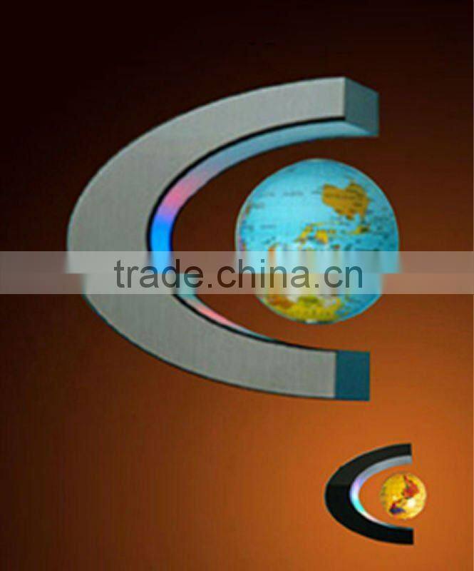 Wooden base magnetic floating globe with 6inch globe