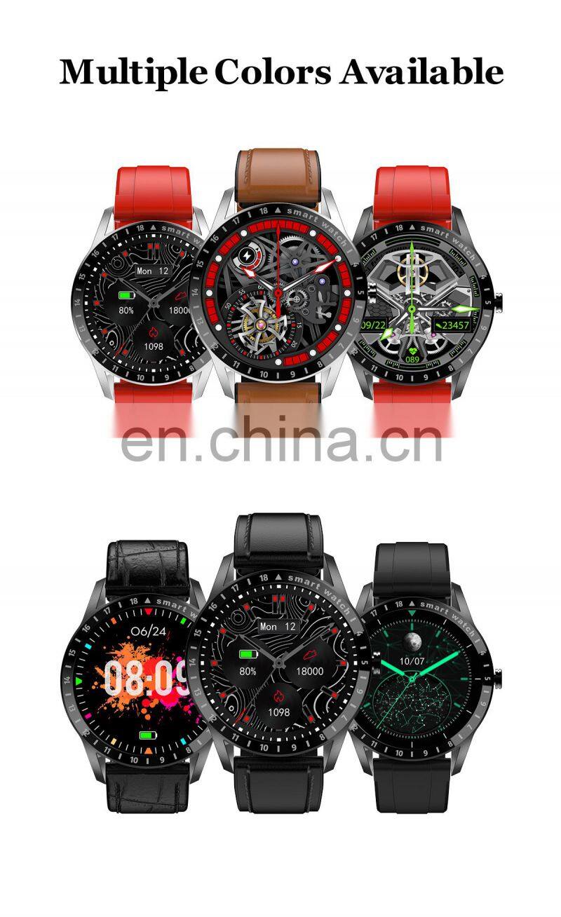 LA10 Mens Womens Fashion Smartwatch Blood Oxygen Heart Rate IP68 Waterproof Smart Watch Round Shape