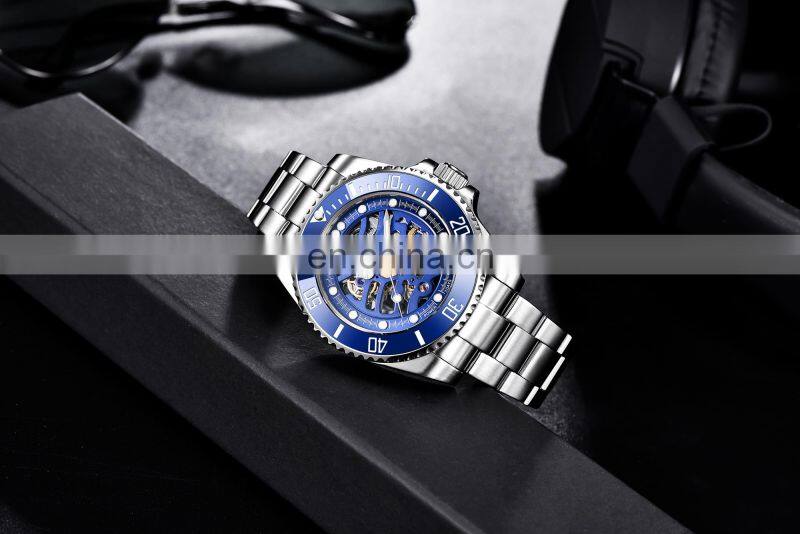 PAGANI DESIGN 1659 Men Automatic Self-Wind Watch Military Stainless Steel Tourbillon Sport Waterproof Watch