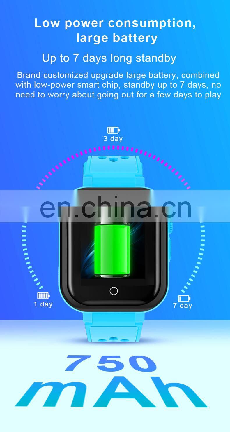 Outdoors gps tracking device smartwatch long life battery sim sos touch camera child mobile watch phone