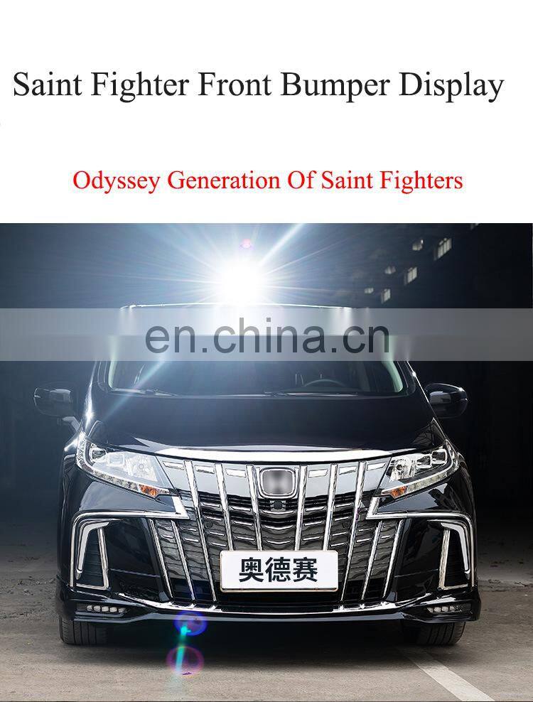 Runde High Quality Front Bumper Grille Body Kit For Honda Odyssey 15-20 Upgrade To Spider Man/Saint Fighter/Flying Wing