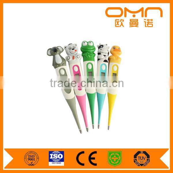 Beauty digital oral thermometer with cartoon head high accuracy and fast response