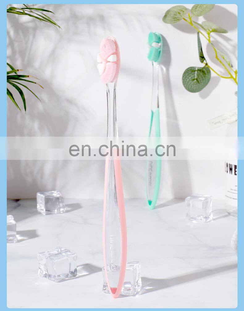 Private label Extra Soft Toothbrush Ultra Soft-bristled bamboo Teeth brush Micro-nano 20000 Floss Bristle Effect for adult