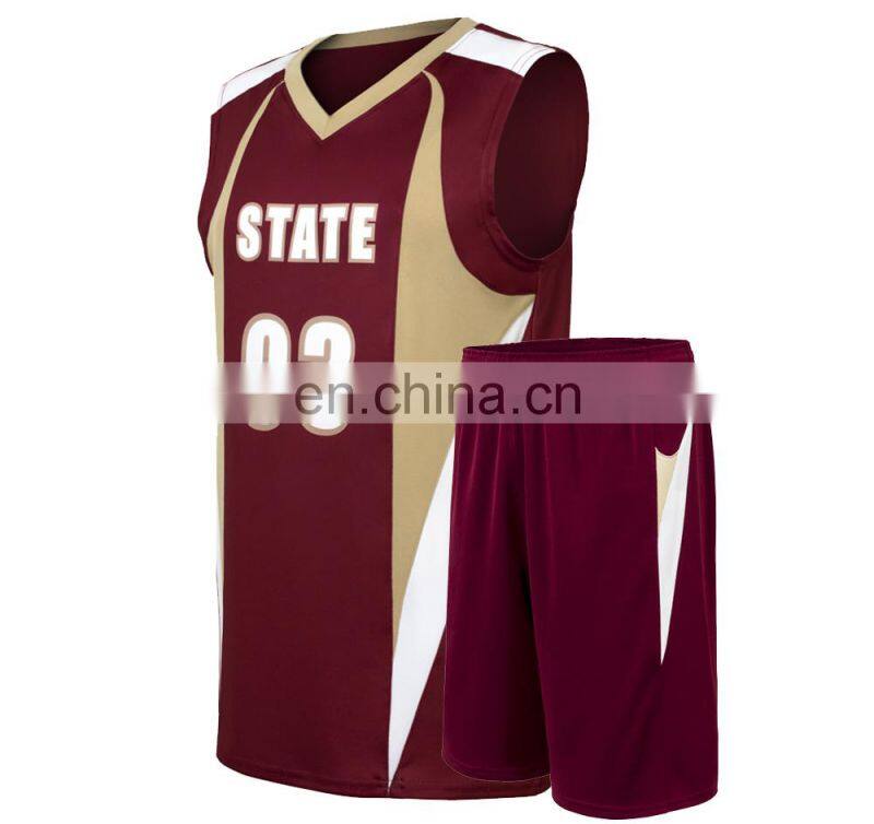 Latest Design Custom Sublimated Basketball Uniform Sublimated Youth Best Basketball Jersey Wear Sports Uniforms