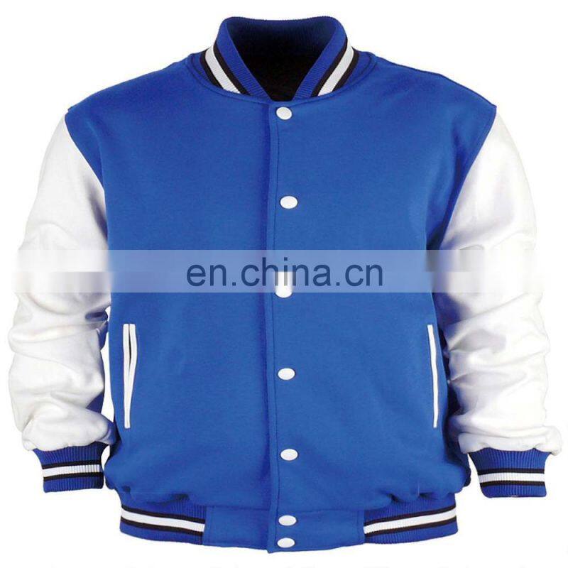 Custom latest Design Cotton Fleece Varsity Jackets
