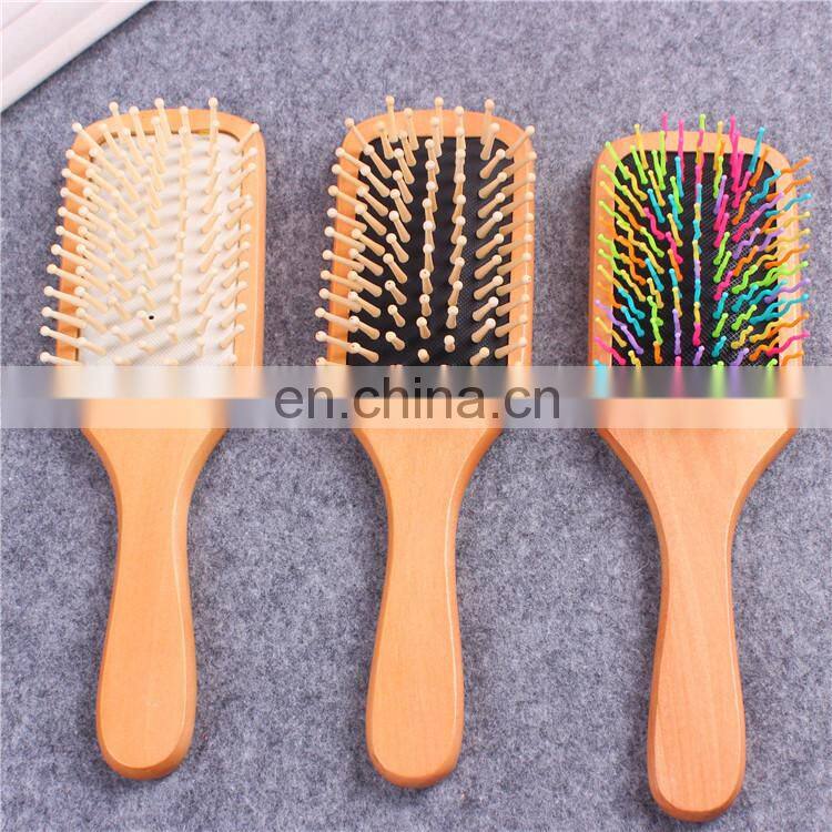 Wooden Bamboo Hair Brush Improve Hair Growth Wood hairbrush Prevent Hair Loss Anti-static Comb