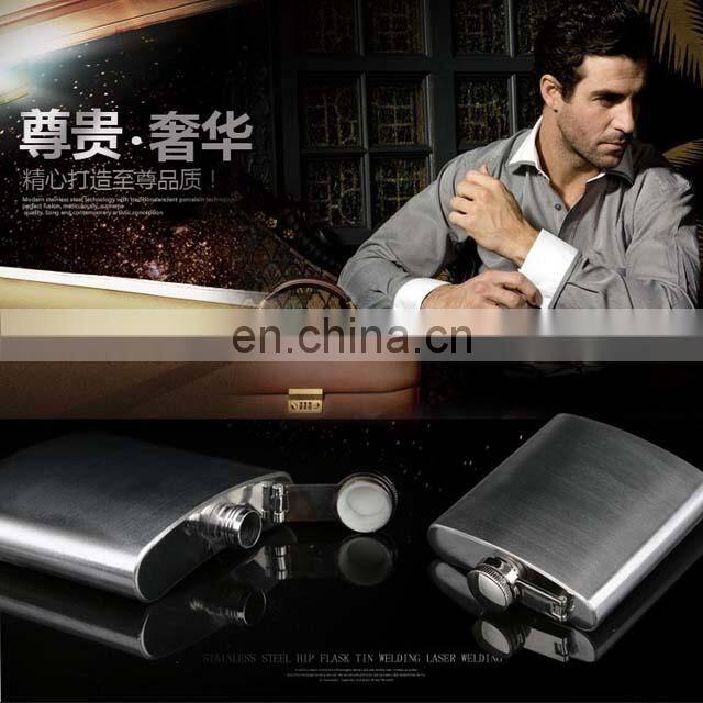 Custom Logo Different Capacity Male Alcohol Whisky Wine Pot Bottle Pocket Portable Stainless Steel Hip Flask