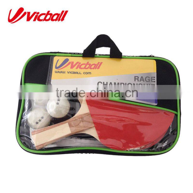 wooden table tennis set