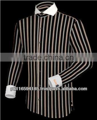 Custom Tailor Made Solid Color Cotton Dress Shirt for Men
