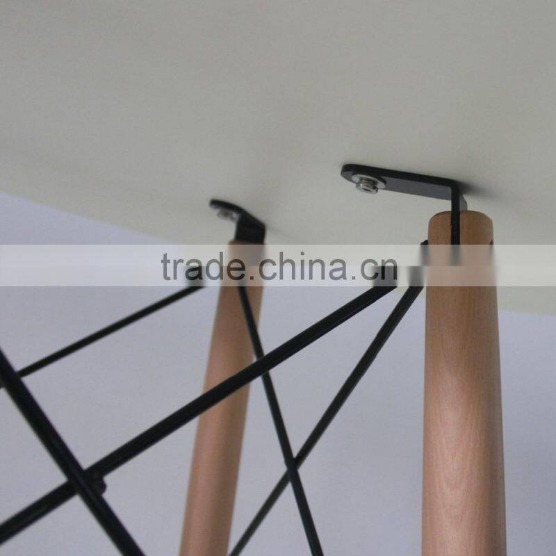 Glass or MDF top with Wood base dining table