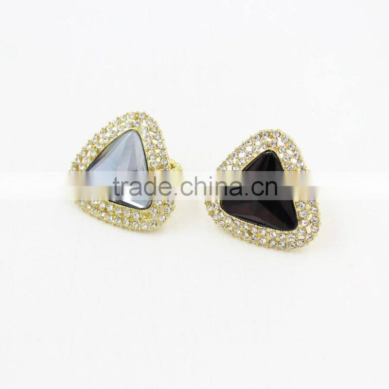 Fashion Wedding Jewelry Love Engagement Rings for Women Crystal Ring