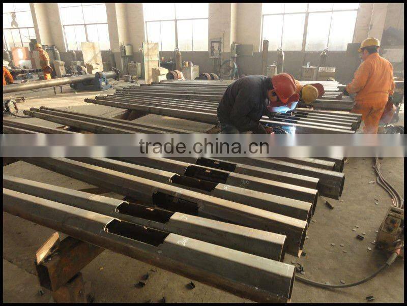 decorative double arm street lighting pole