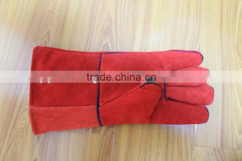 cowhide split leather welding glove