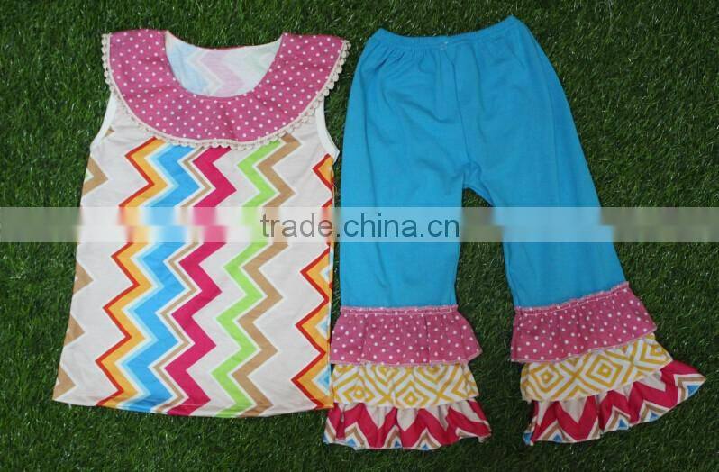 Girls fancy 2016 girls stripe print dress wholesale children boutique clothing children july 4th outfits giggle moon remake