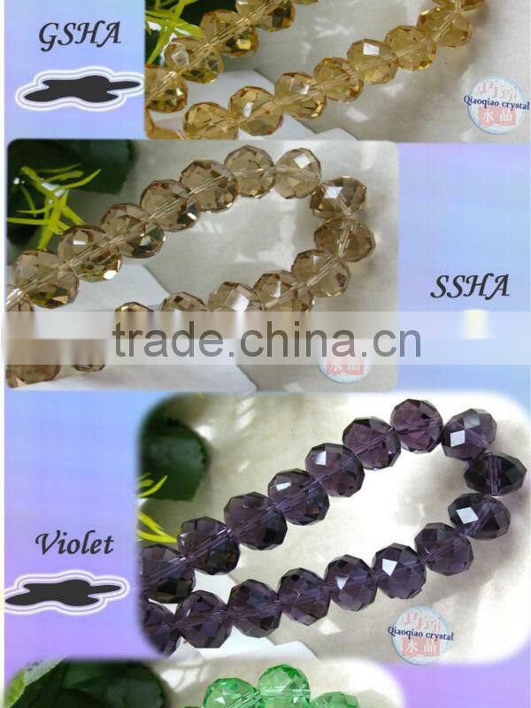 10mm faceted crystal rondelle bead for jewelry craft DIy making wholesale