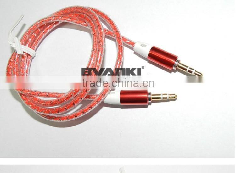 2016 top selling products in alibaba AUX Cable, 1m 3.5mm Male Mini Plug Stereo Audio Cable for iphone 6s phone unlocked