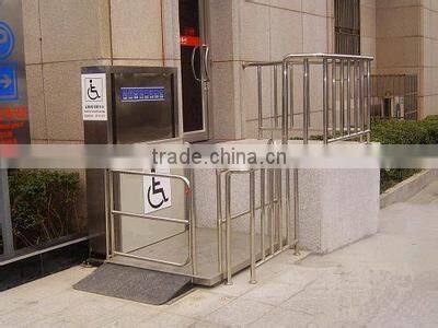 gold quality disabled hydraulic lift platform, stair lift with no obstacle