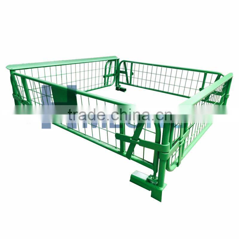 Foldable storage wire mesh metal cage pallets