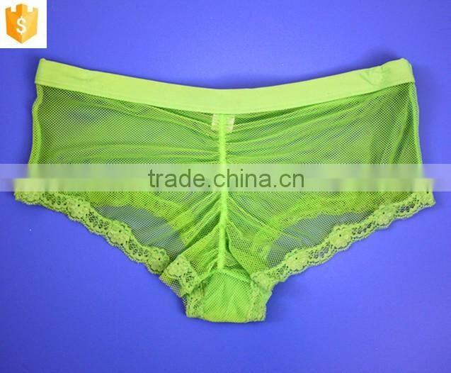 high quality soft young girls underwear lace sexy mesh panty