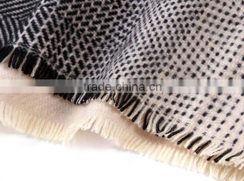 Wholesale New Designer Acrylic Chevron Fashion Winter Women Shawl