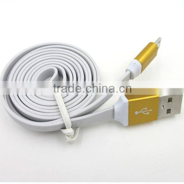 Aluminium USB Data Cable for iphone for samsung for iphone Metal USB Cable