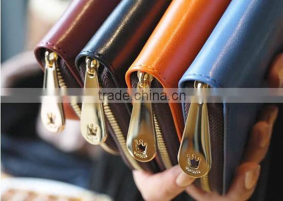 Fashion Crown Multifunctions Women Long Wallet/Leather Phone Bag/Crad Holder/Coin Purse