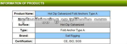 ss316 stainless bruce anchor