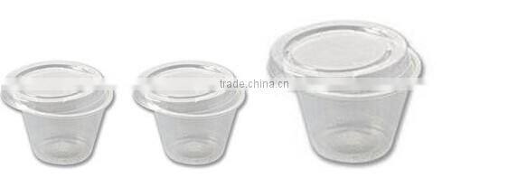 739ml 3 pack round plastic food container disposable tableware