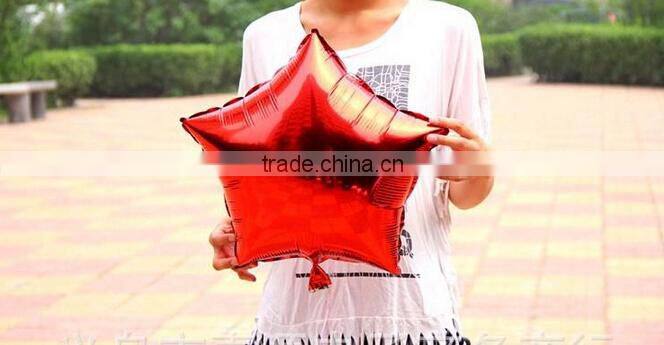 Love heart 18-inch aluminum foil balloons Pentagram round balloons Marriage room decoration