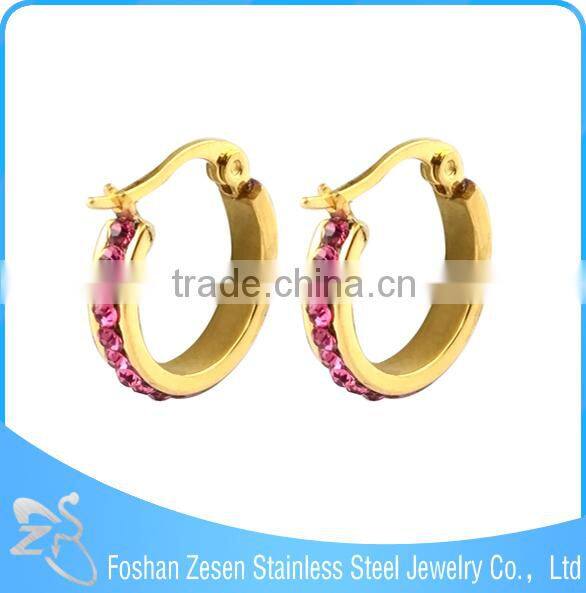 ZS17097 2015 top fashion earrings, big earring crystal micro pave earring