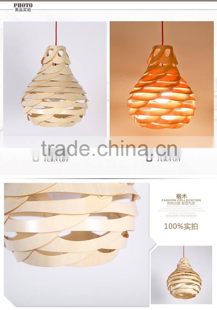 LED pendant light JK-8005B-30 wooden lamp modern pendant light for home sigle pendant