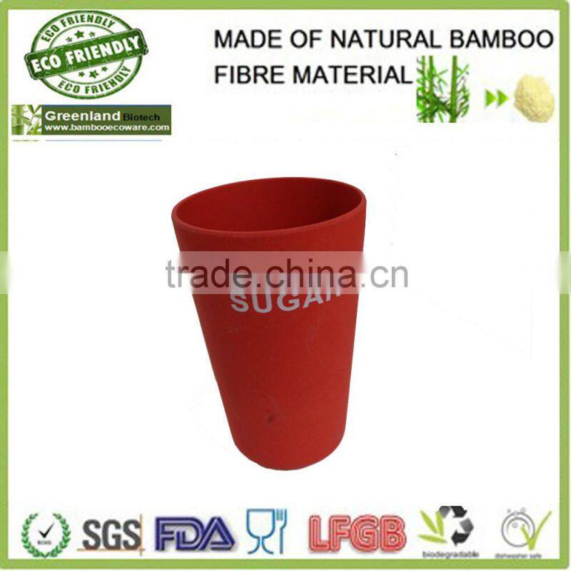 Eco-friendly bamboo fiber seasoning bottle with lid, L11*W11*H15cm