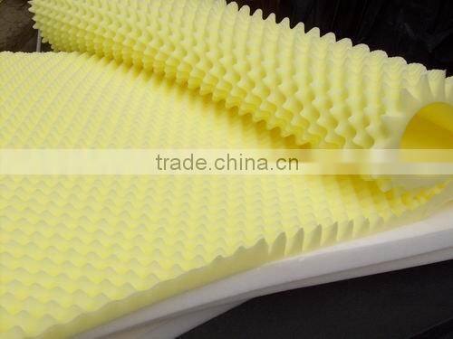 Contoured egg shape high density foam
