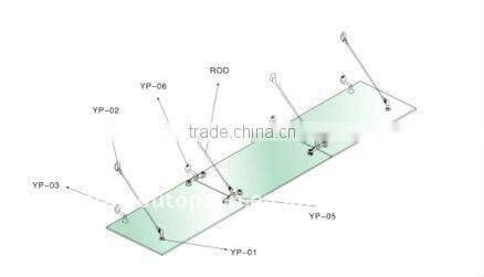Structural glass curtain wall ,Frameless glass curtain wall,Stainless steel glass canopy fitting