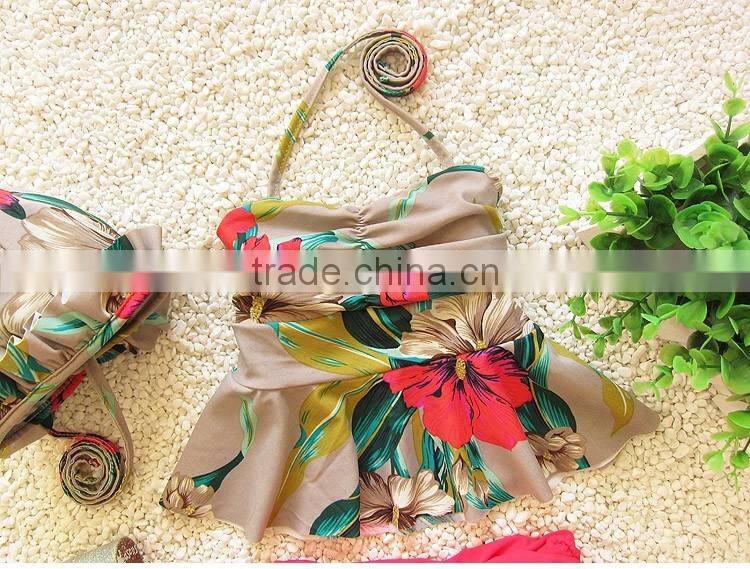 2016 Lovely kid swimming suit for bikini girl child beachwear whoelsale kid bathing suit (S056)