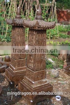 Chinese antique garden stone tower