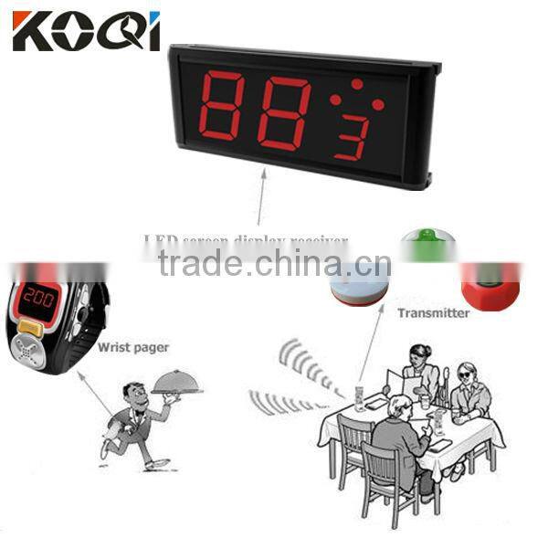 Restaurant transmitter and receiver wireless pager system K-2000AT+H3