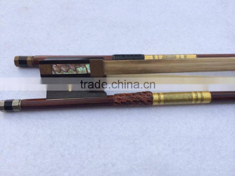 brazil wood stick with ebony violin bow frogs