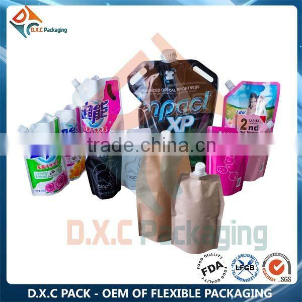 Food Safe Soft Drink Pouch Alcohol Drink Pouch Drinking Water Plastic Pouches