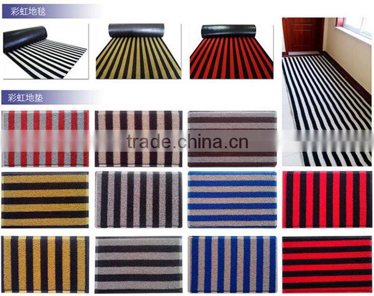 hot sale pvc stripe mat,waterproof carpet