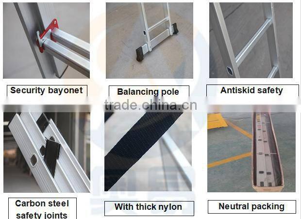 YK EN131 sell fast aluminum lightweight folding fiberglass double sided step ladder