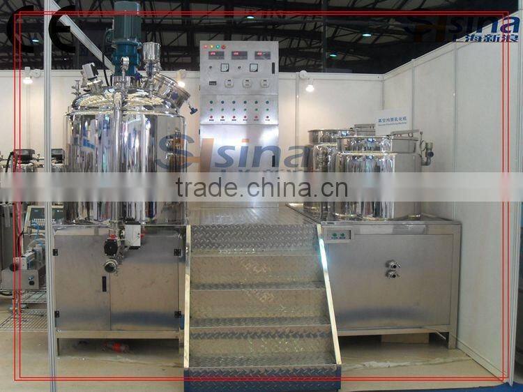 cosmetic vacuum emulsifying mixer for cream/lotion/paste making