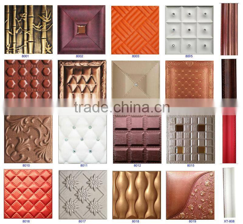 GLM Leather wall panel Interior decoration aluminum extrusion profiles wall panels New HOT products bring you new profit