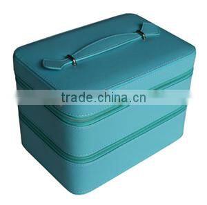 Charming Lady Love Practical Travel Style PU Cosmetic Organizer Box