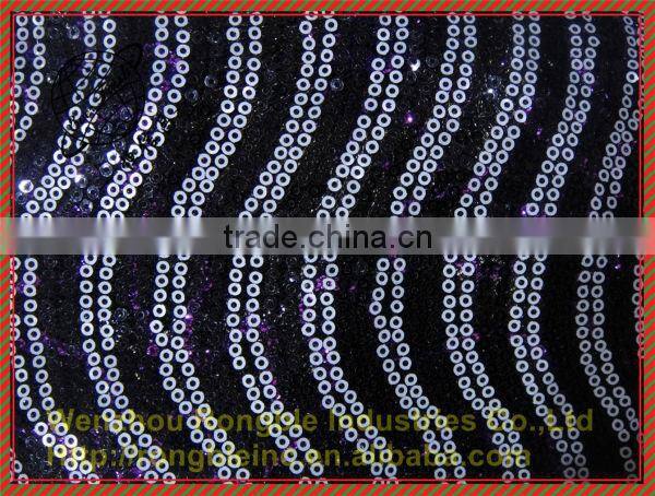 sequin and beaded fabric/beaded sequined lace fabric