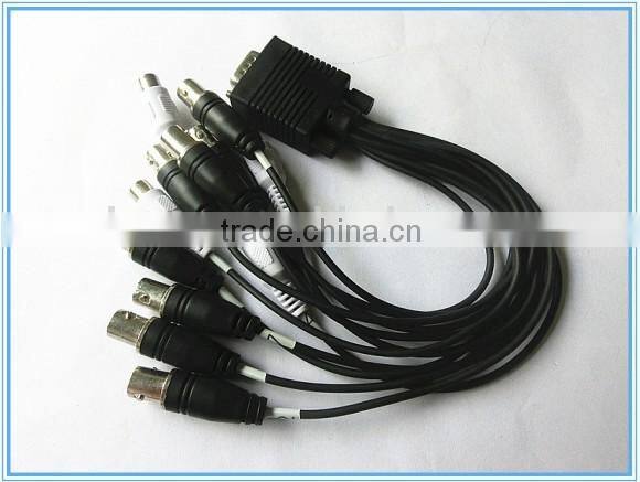 Vga to 8Bnc+4Rca cable