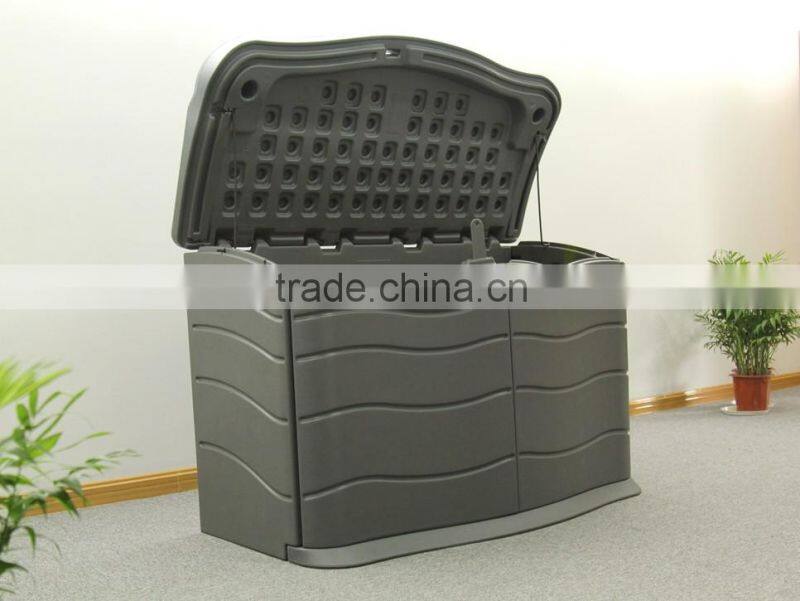 Outdoor horizontal storage shed