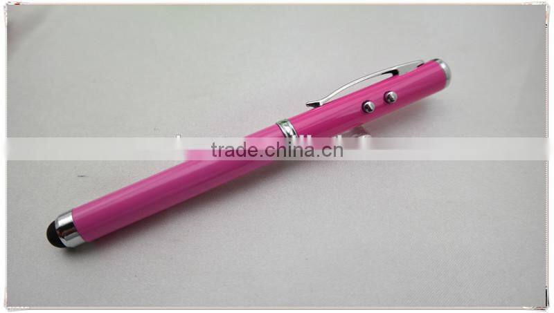 TM-22 4 in 1 multi founction touch pen , laser stlylus pen