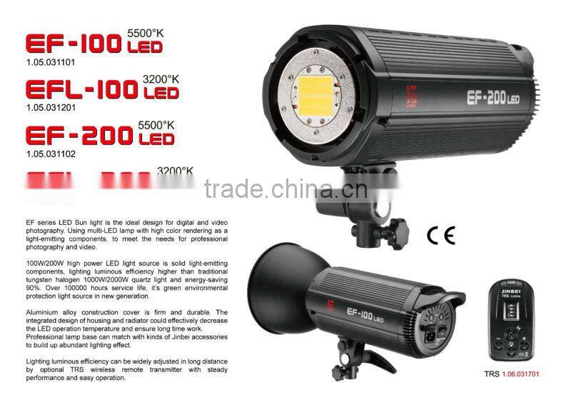 JINBEI best selling products photo studio continuous led lighting EFL-100