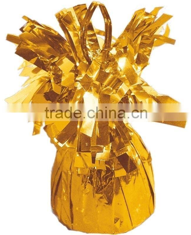 Tinsel balloon weight